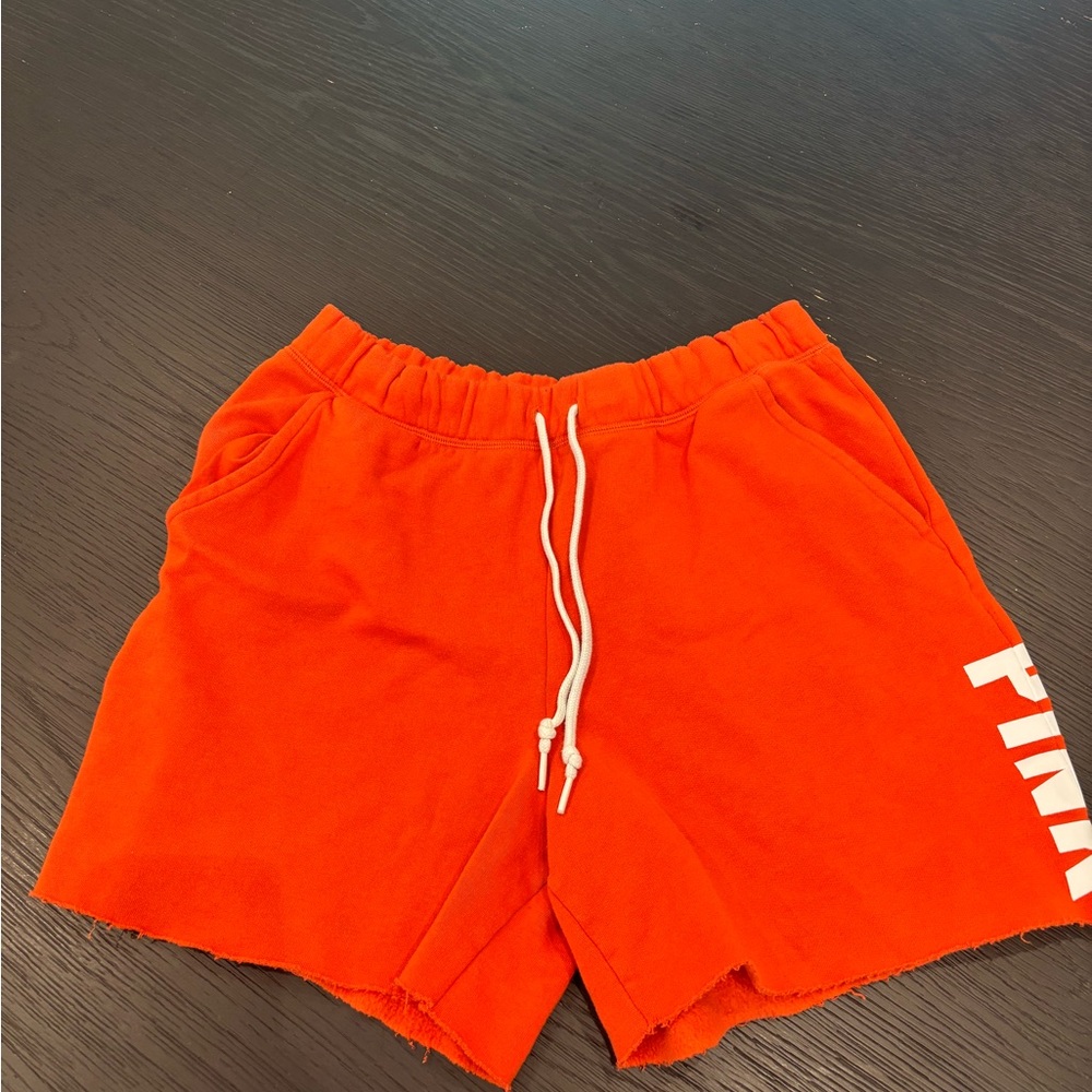 PINK Victoria's Secret Orange Athletic Shorts